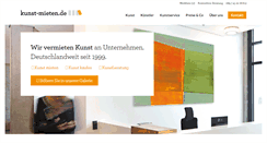 Desktop Screenshot of kunst-mieten.de